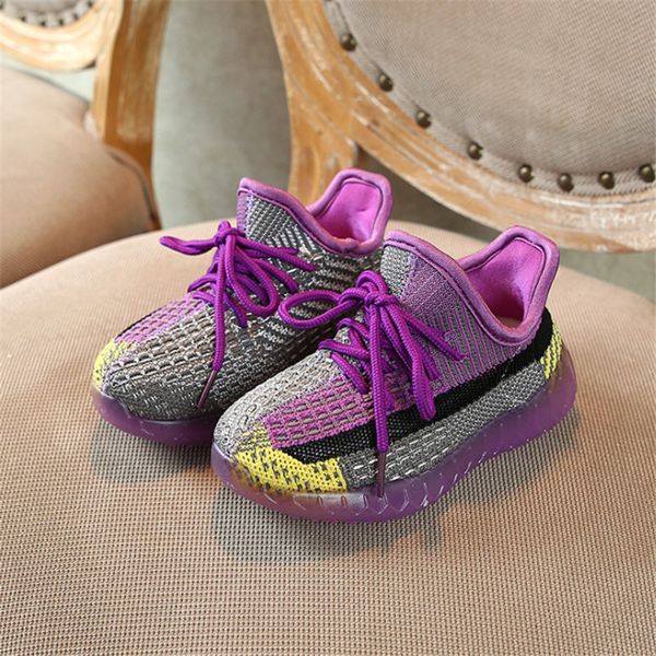 

children shoes boys girls casual shoes fashion breathable knitting coconut comfortable soft bottom kids sneaker, Black