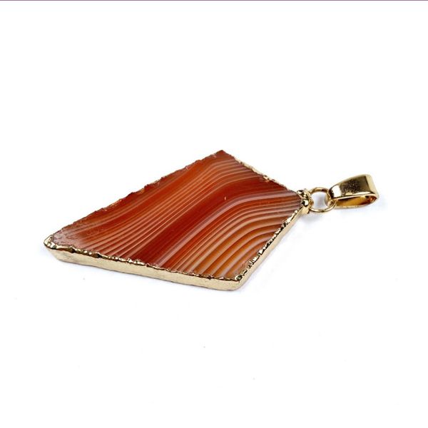 

10 pcs gold plated arrow shape many colors agate pendant for party gift ethnic style jewelry, Silver