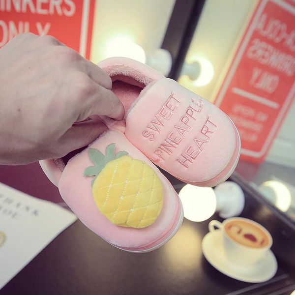 

winter warm children' fruit cartoon bag with baby girls and boys cotton slippers home house indoor warm shoes 1-6y, Black;grey