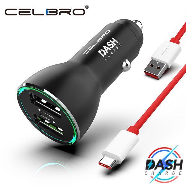 

for oneplus dash charge car charger original for one plus oneplus 7 7t pro 7tpro dash charger dual usb carcharger fast charging