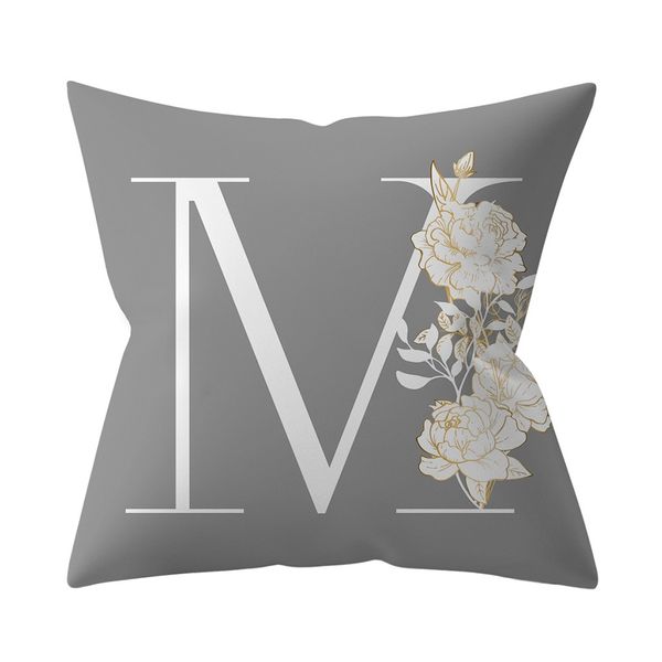 

newly pillow case 45x45 cm kinder zimmer dekoration brief kissen englisch alphabet pillowcases kussensloop for home decoration
