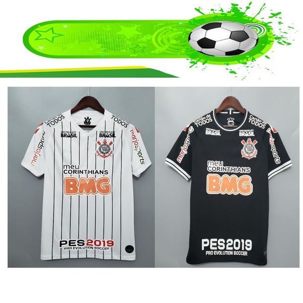 

19/20 corinthians home away all sponsors, Black