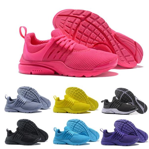 

new 2018 prestos 5 running shoes men women presto ultra br qs yellow pink oreo outdoor fashion jogging sports sneakers size eur 36-45