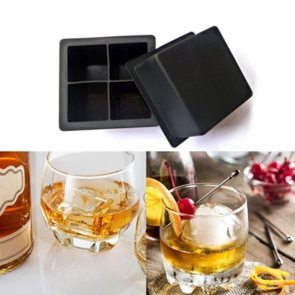 

8 big cube jumbo large silicone ice cube square tray mold mould ice cube maker kitchen accessories