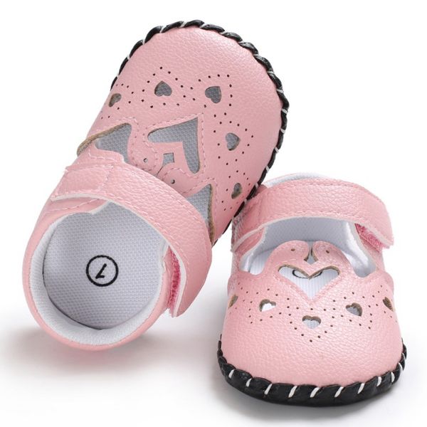 

baby shoes summer toddler girl cute pu shoes soft sole anti-slip crib first walkers walking for girl