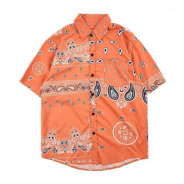 

paisley pattern summer casual shirts shorts sleeve mens fashion mens chinese printed shirts designer, White;black
