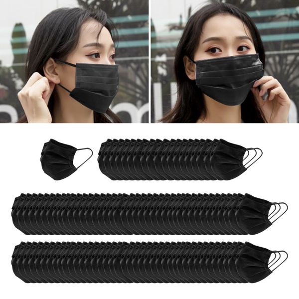 

100x disposable anti-haze breathable mouth masks dustproof face protector respirator