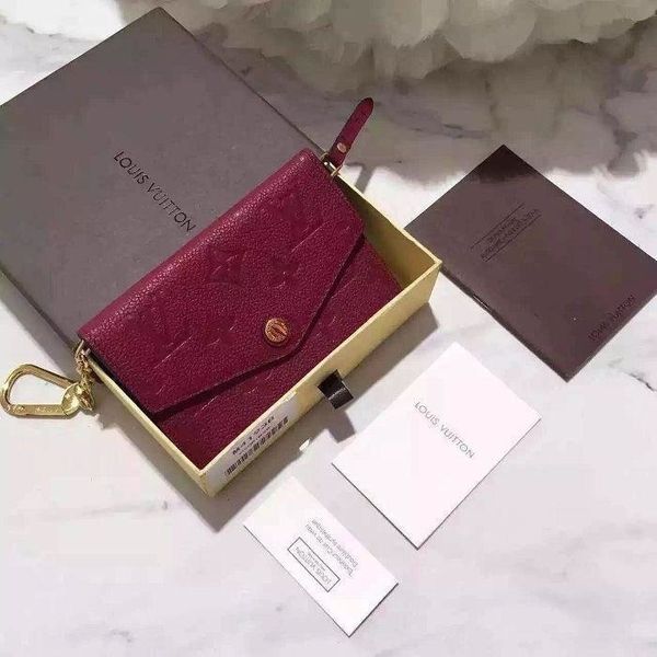 

key bag leather key case m41966 wallets oxidized leather clutches evening long chain wallets compact purse