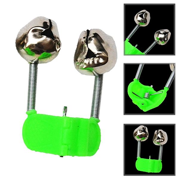 

10 pcs/pack fishing bite alarms fishing rod bells rod clamp tip clip bells ring accessory