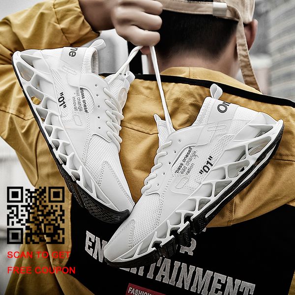 

windriderism new arrival blade sole men sneakers upper breathable comfortable zapatos para correr shoes men casual shoes, Black