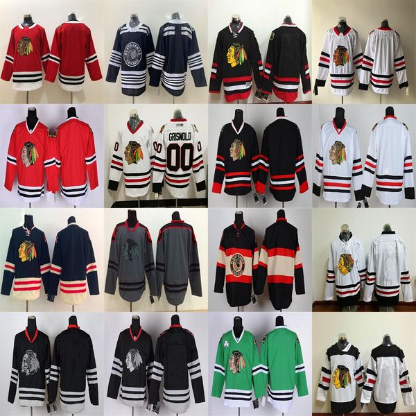 

winter classic chicago blackhawks jersey mens 19 jonathan toews 88 patrick kane 2 duncan keith 00 clark griswold hockey jerseys stitched, Black;red