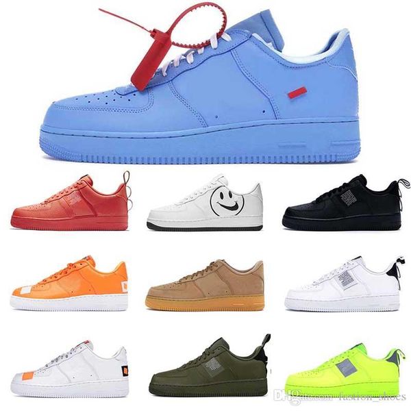 

wholesale 2020 one dunk 1 running shoes mens women utility white black orange red trainer flax wheat blue pink off women sports sneakers