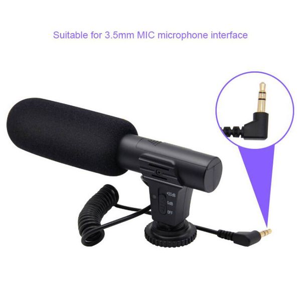 

professional interview microphone hypercardioid mic-05 camera video outdoor pc recording hifi hd sound 3.5mm jack microphone mic