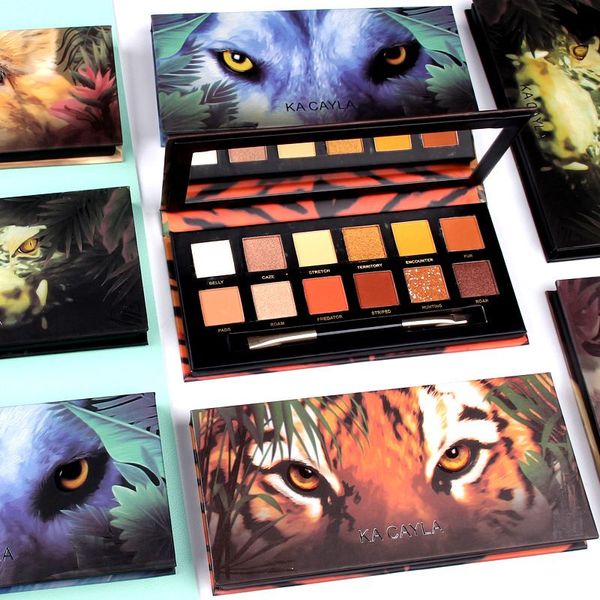 

kacayla 12 colors matte glitter eyeshadow natural beauty makeup palette waterproof nude color shimmer eye shadow palette