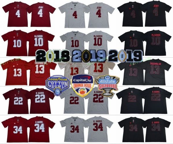 

Alabama Crimson Tide College Football 4 Jerry Jeudy Jersey 2018 Championship 12 Joe Namath 10 AJ McCarron 22 Najee Harris 34 Damien Harris
