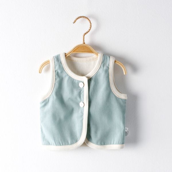 

baby's vest external wear autumn and winter children waistcoat front buckle, Camo