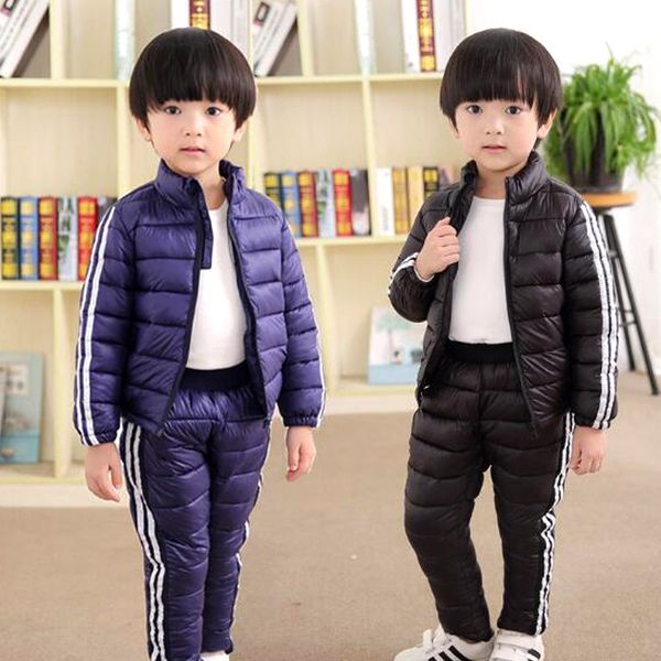 

2019 новых хлопка способа одежды детей вниз хлопка костюм весна осень девочек куртка мальчиков верхняя детская одежда легкий, Blue;gray