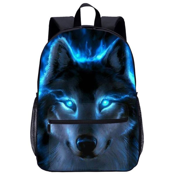

yoiyen cool wolf printing 3d school bag kids student schoolbag school backpack teenager boys girls children bookbags