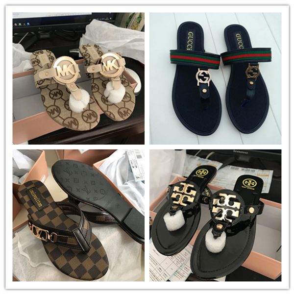 

Summer de igner andal gg flip flop fa hion women lipper brand de ign black flat ummer hoe luxury lide loui femme tb