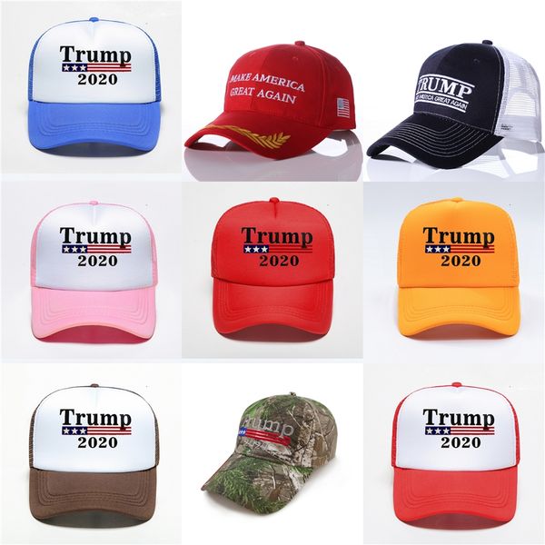 

2020 donald trump hats make america great again hats republican adjustable mesh caps political patriot hat trump for the president #581, Blue;gray