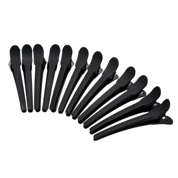 

12pcs/lot salon hair clip plastic sectioning clips hair clamp grips professional hairdressing styling tools black/red