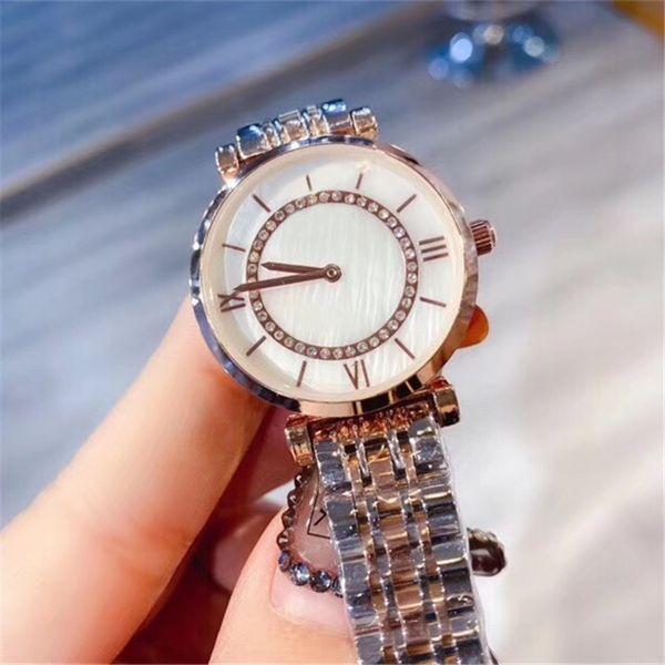 

wholesale price luxury women watch with diamond special design relojes de marca mujer lady dress watch silver gift drop shipping, Slivery;brown