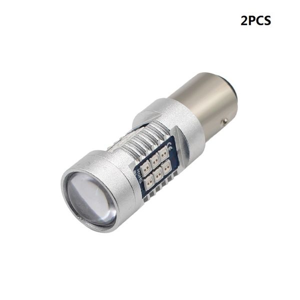 

2pcs red bay15d 1157 21 3030 smd car led tail turn signal light parking lamp bulbs