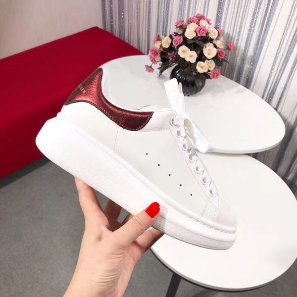 

quality 2019 designer shoes high-heeled shoes leather leisure outdoor running shoes for women and men luxury shoes35-44, Black