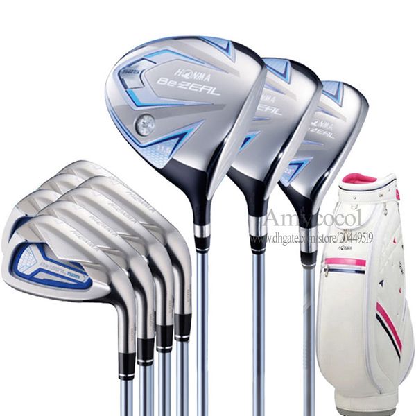 

new women golf clubs honma bezeal 525 complete set of clubs golf driver irons putter no bag golf set graphite shaft ing