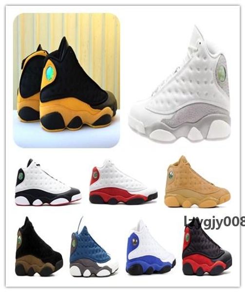 

13 melo back to school 13s he got game phantom olive chicago bred basketball shoes xiii wheat black university red gold sports sneakers