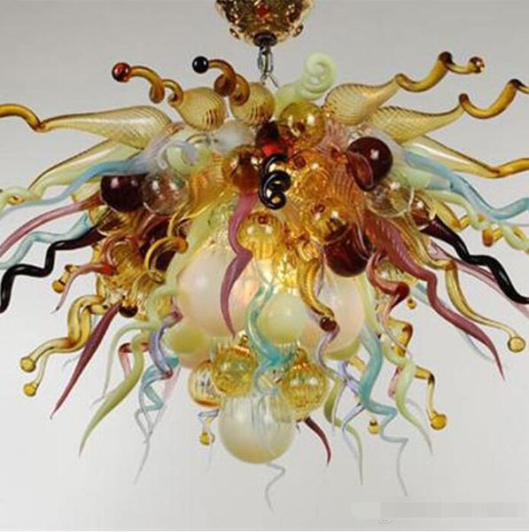 

modern multicolor art chandeliers style blown glass chandelier lamp with led light floor mounted fixture