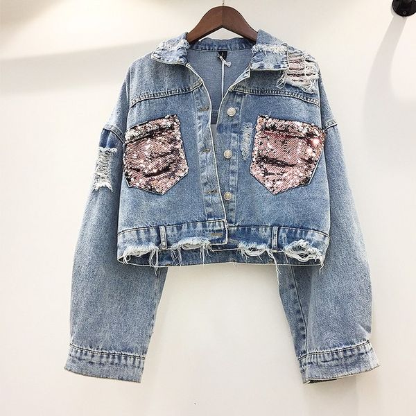 

new demin jacket short women ladies jean coat spring autumn women jacket 8wt015, Black;brown