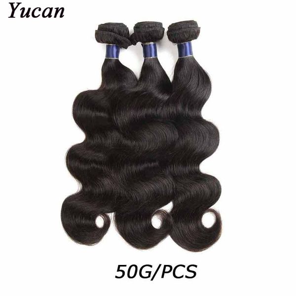 

бразильский малазийские remy волос соткать тела волновые утки 3/4 связки lot дешевые человеческих волос пучки утки body wave 50г / шт расшир, Black