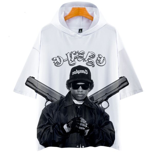 

u.s.a shirt 2019 rap singer eazy-e 3d digital printing leisure time motion belt cap short sleeve t shirts, Gray;blue