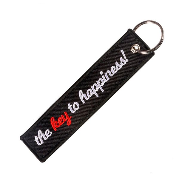

keychains for motors the key to car happiness letter lucky chain bijoux gifts tag porte clef oem keyring key chains llavero, Silver