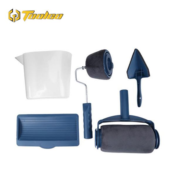 

household multifunctional 5pcs paint roller runner pro roller brush tools set wall painting tools set