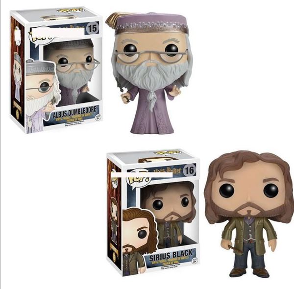 

xmas gift funko pop harry potter sirius dumbledore action anime figure hand-made decoration model q version doll 16 #15 #