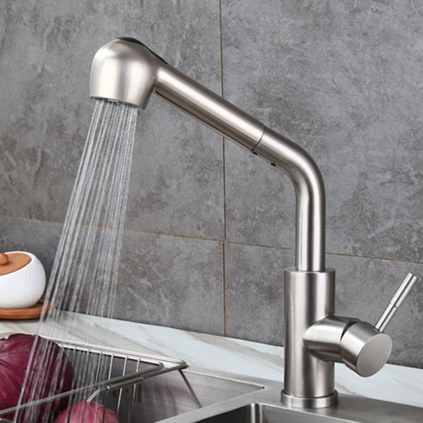 2020 New Stainless Steel One Handle High Throwing Brushed Nickel