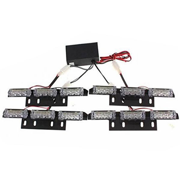 

strobe light car grill accessories 36 led warning recovery auto 4 bars universal flashing exterior durable 12v multi mode