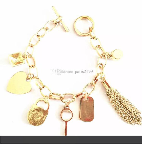 

горячие продажи новые модные браслеты с любовью хрустальное сердце драгоценный камень позолоченные подвески шарм женщина браслеты браслет юв, Golden;silver