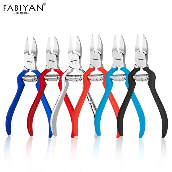 

6 color nail art nippers dead skin remover cuticle scissor care manicure stainless steel tool trimming clipper plier finger toe