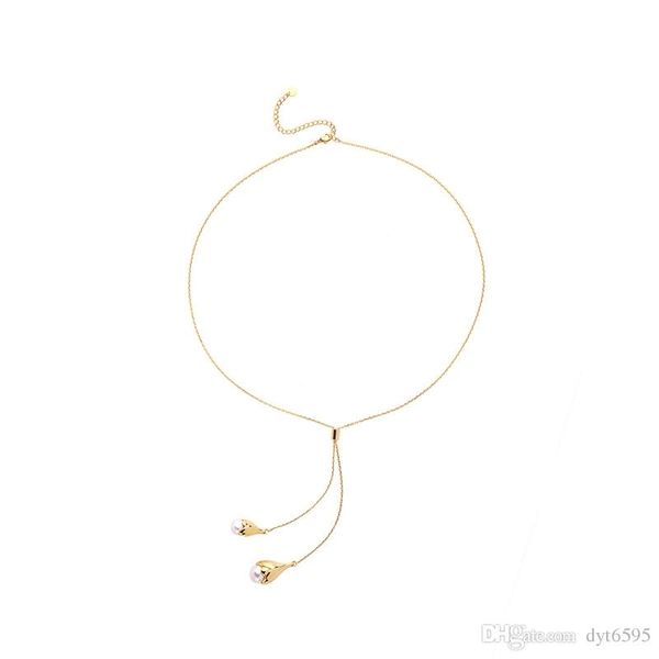 

2019 necklaces for women simple style long necklace winter sweater pendant necklaces for girls, Silver