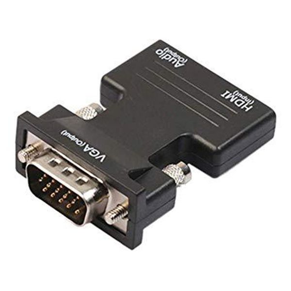 

portable mini hdmi to vga with audio power hdmi to vga adapter 1080p digital analog audio video converter