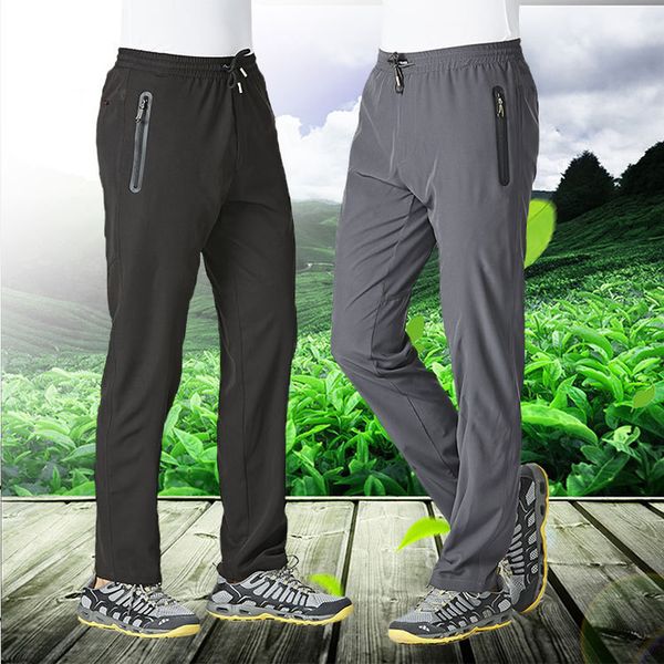 

men's hiking pants 2019 soft shell quick drying fishing trekking trousers outdoor sports skiing climbing pants plus size -5xl, Black;green