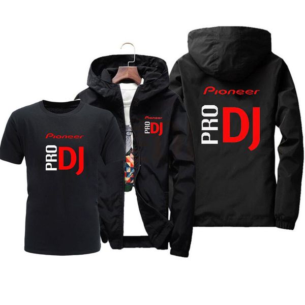 

весна и лето 2020 нового dj pioneer pro пилотого жакет с коротким рукавом из двух частей мужских ветровки толстовка тонких пальто мужских па, Black;brown