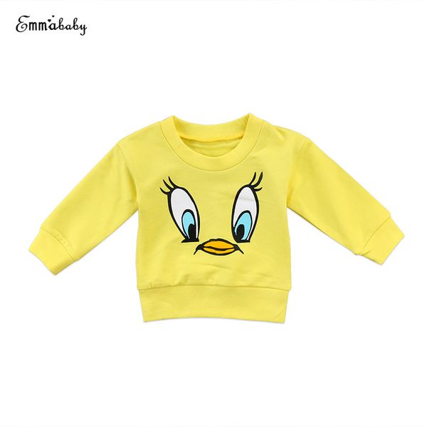 

cute cartoon newborn toddler kids boy girl long sleeve pullover hoodies sweatshirt coat children autumn spring clothes, Black