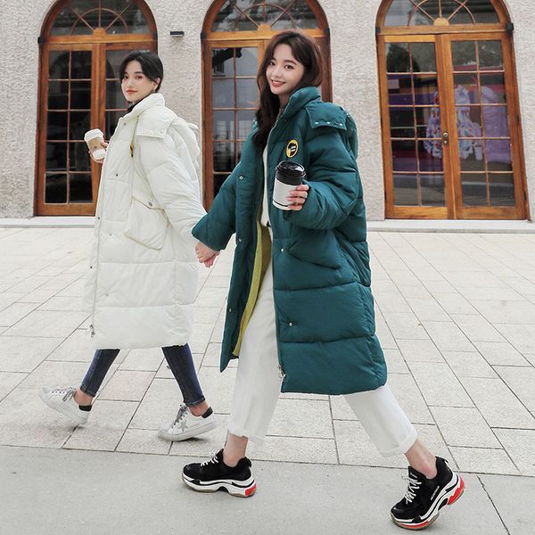 

woman back season special selling cotton-padded clothes loose coat 2019 tide winter clothes cotton-padded jacket easy student, Black