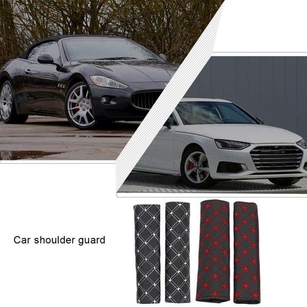

1 pair of seat shoulder belt exquisite red wine series universal new seat belt shoulder protector car