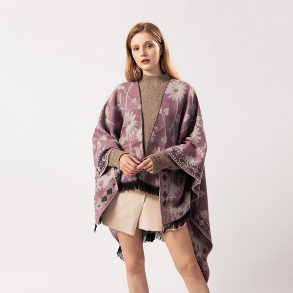 

brand 2019 new scarf women cashmere ponchos and capes mujer warm scarf women winter scarves shawls stoles thickening blanket