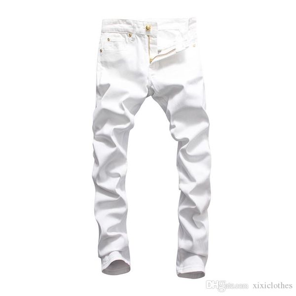 

высококачественные мужские джинсы прямые брюки дизайнер роскошные мужские джинсы рваные отверстия рваные сложенные denim стрит мотоцикл стра, Blue